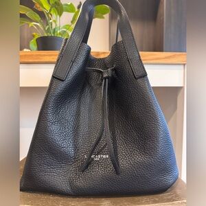 Lancaster Paris Black Leather Women's Bag (bucket and tote)